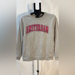 Amsterdam Gray Crewneck Sweater for women